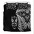 New Zealand Haka Rugby Maori Bedding Set Silver Fern Vibes - Black LT8 - Polynesian Pride