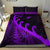 New Zealand Rugby Maori Bedding Set Silver Fern Koru Vibes - Purple LT8 - Polynesian Pride