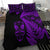 New Zealand Haka Rugby Maori Bedding Set Silver Fern Vibes - Purple LT8 - Polynesian Pride