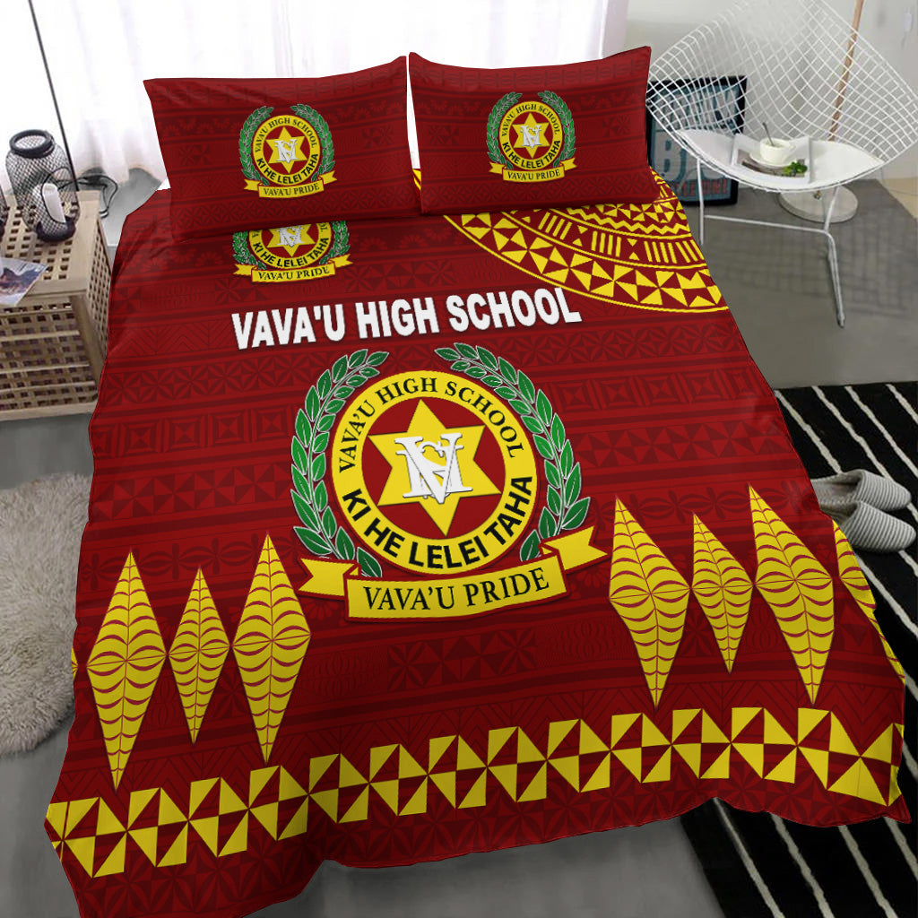 Tonga Vava'u High School Bedding Seta Simple Style - Maroon LT8 - Polynesian Pride