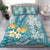 Hawaii Polynesian Turtles Plumeria Tropical Bedding Set - Winter Style - AH Blue - Polynesian Pride