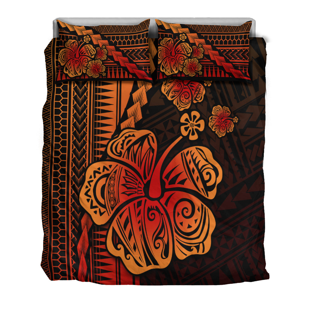 Polynesian Hibiscus Bedding Set Hawaiian Style No.1 LT6 - Polynesian Pride