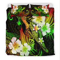 Polynesian Turtle Bedding Set With Hibiscus Color No.1 LT6 - Polynesian Pride