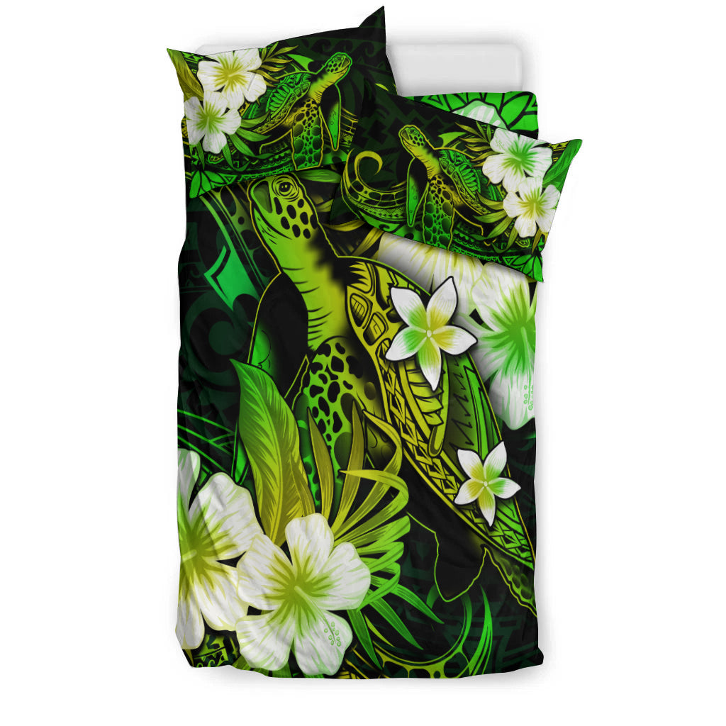 Polynesian Turtle Bedding Set With Hibiscus Color No.2 LT6 - Polynesian Pride