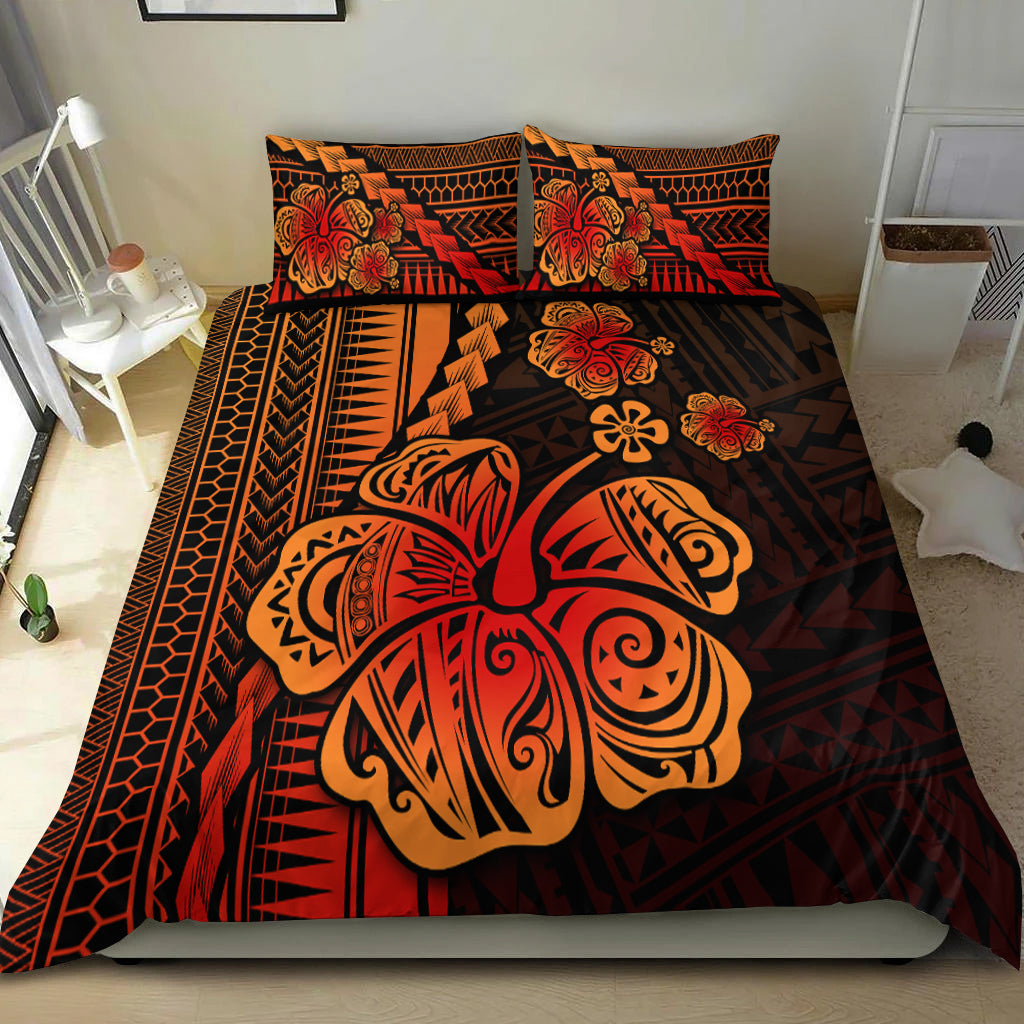 Polynesian Hibiscus Bedding Set Hawaiian Style No.1 LT6 - Polynesian Pride