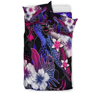 Polynesian Turtle Bedding Set With Hibiscus Color No.5 LT6 - Polynesian Pride