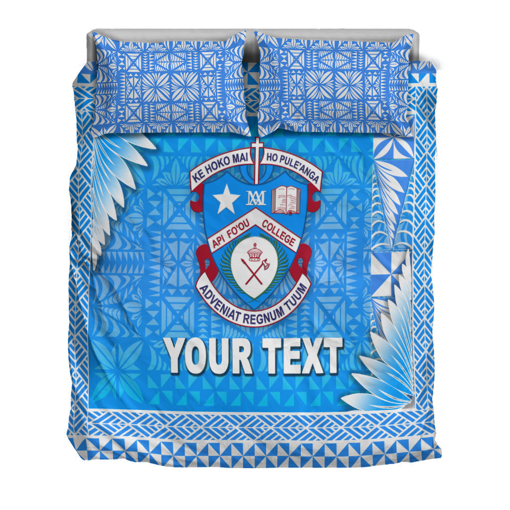 (Custom Personalised) Tonga Apifo'ou College Bedding Set Simplified Version LT8 - Polynesian Pride