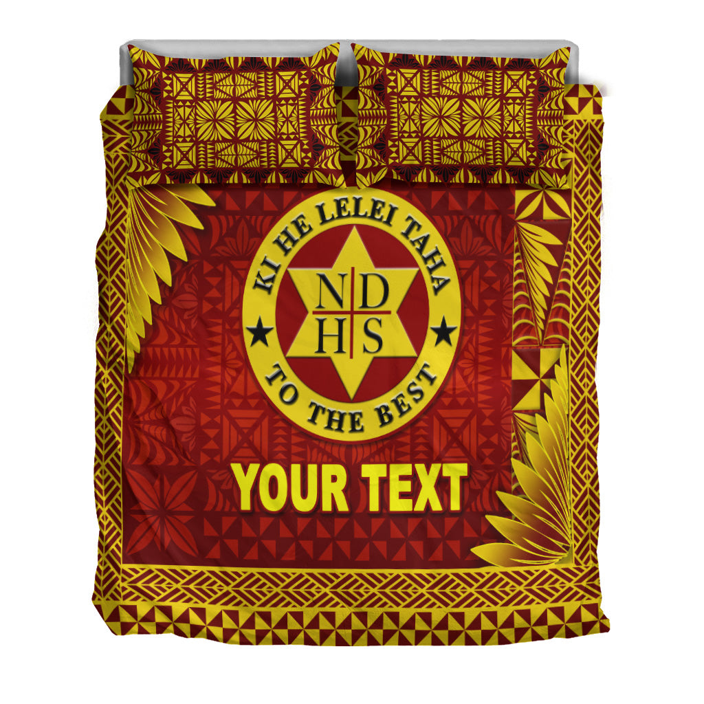 (Custom Personalised) Tonga Niuatoputapu High School Bedding Set Simplified Version LT8 - Polynesian Pride