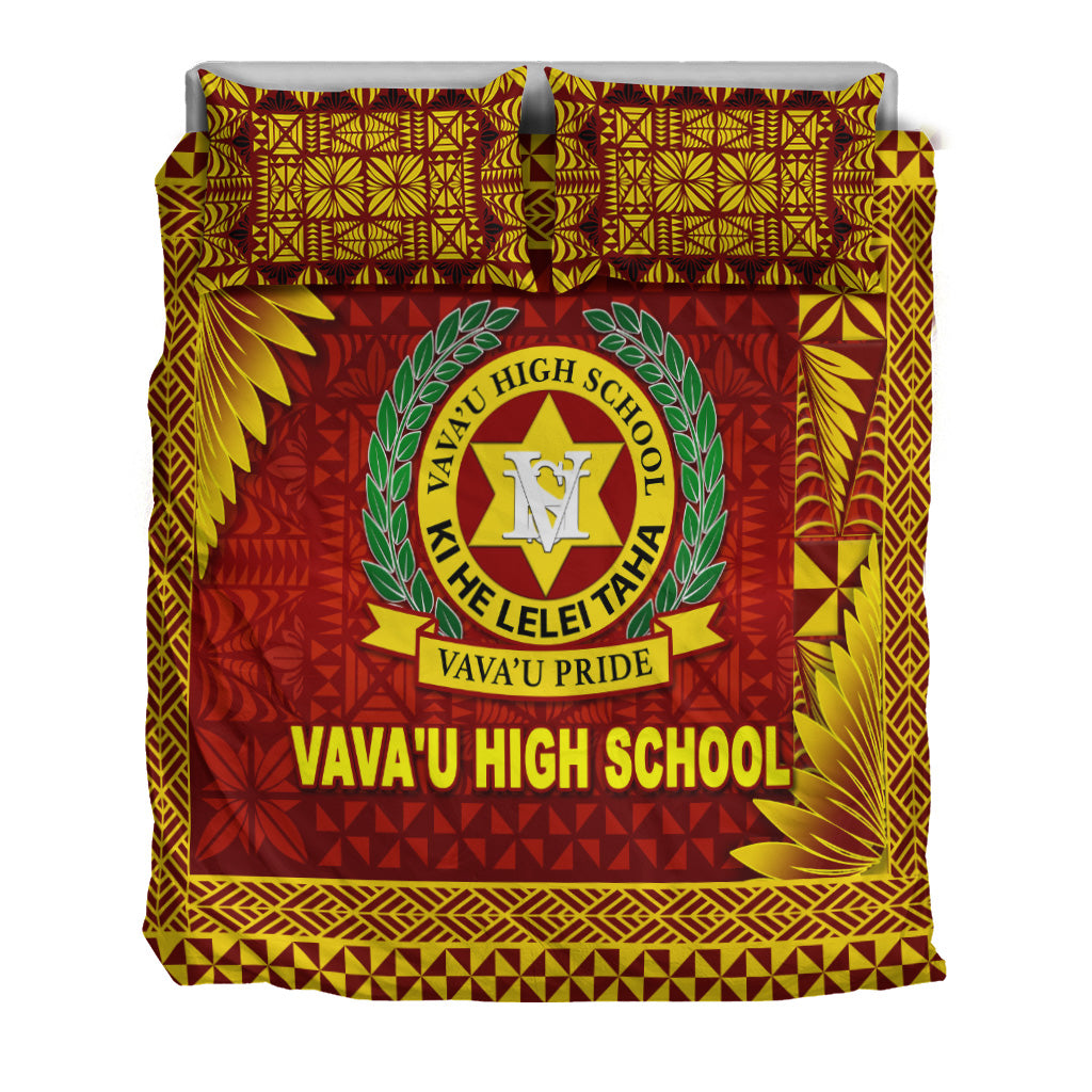Tonga Vava'u High School Bedding Set Simplified Version - Maroon LT8 - Polynesian Pride