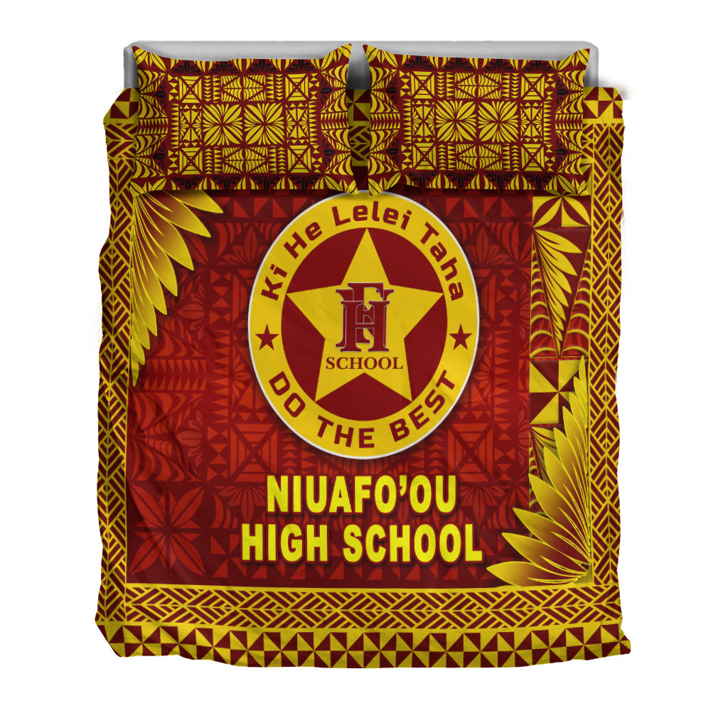 Tonga Niuafo'ou High School Bedding Set Simplified Version LT8 - Polynesian Pride