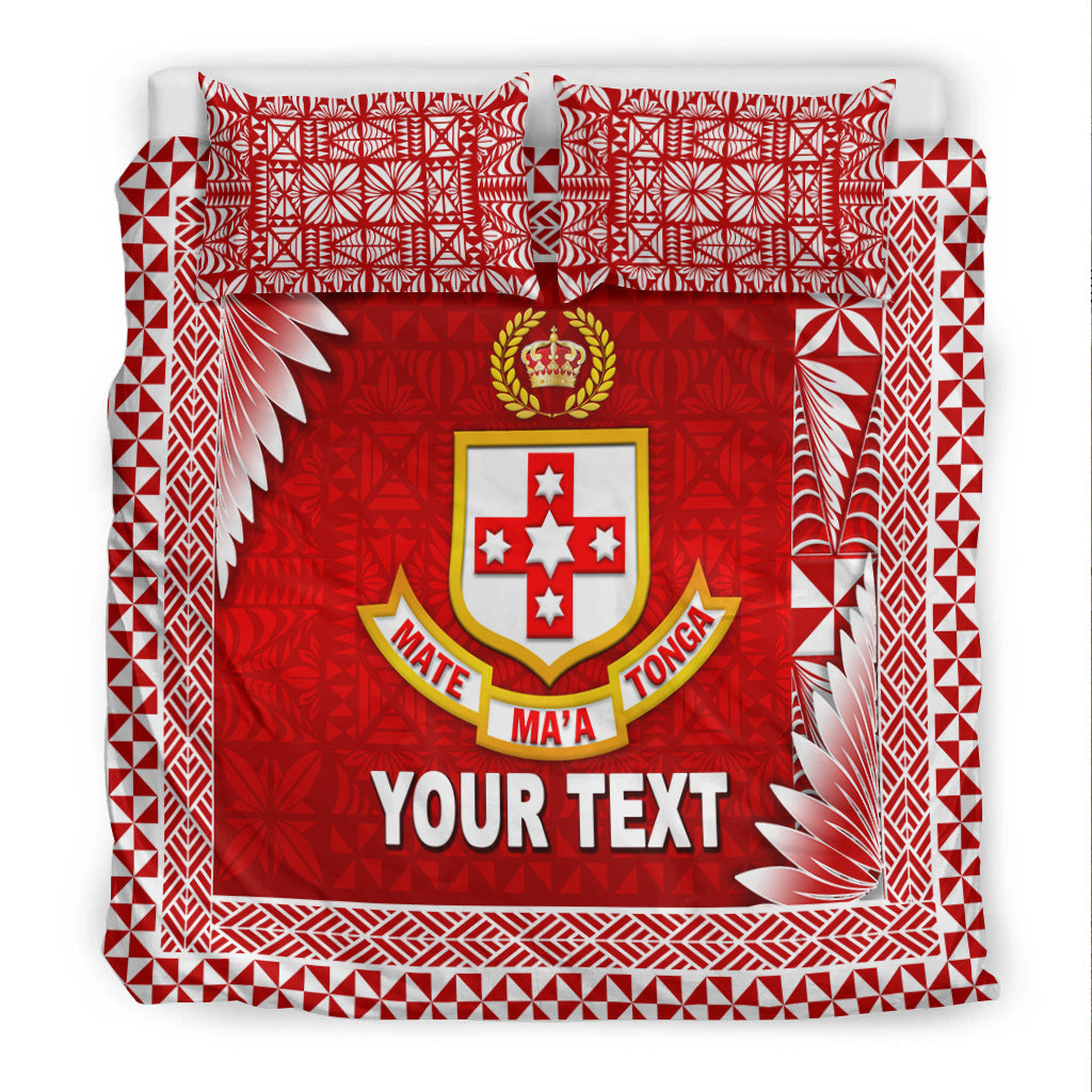 (Custom Personalised) Tonga Kolisi Tonga College Bedding Set Simplified Version LT8 - Polynesian Pride