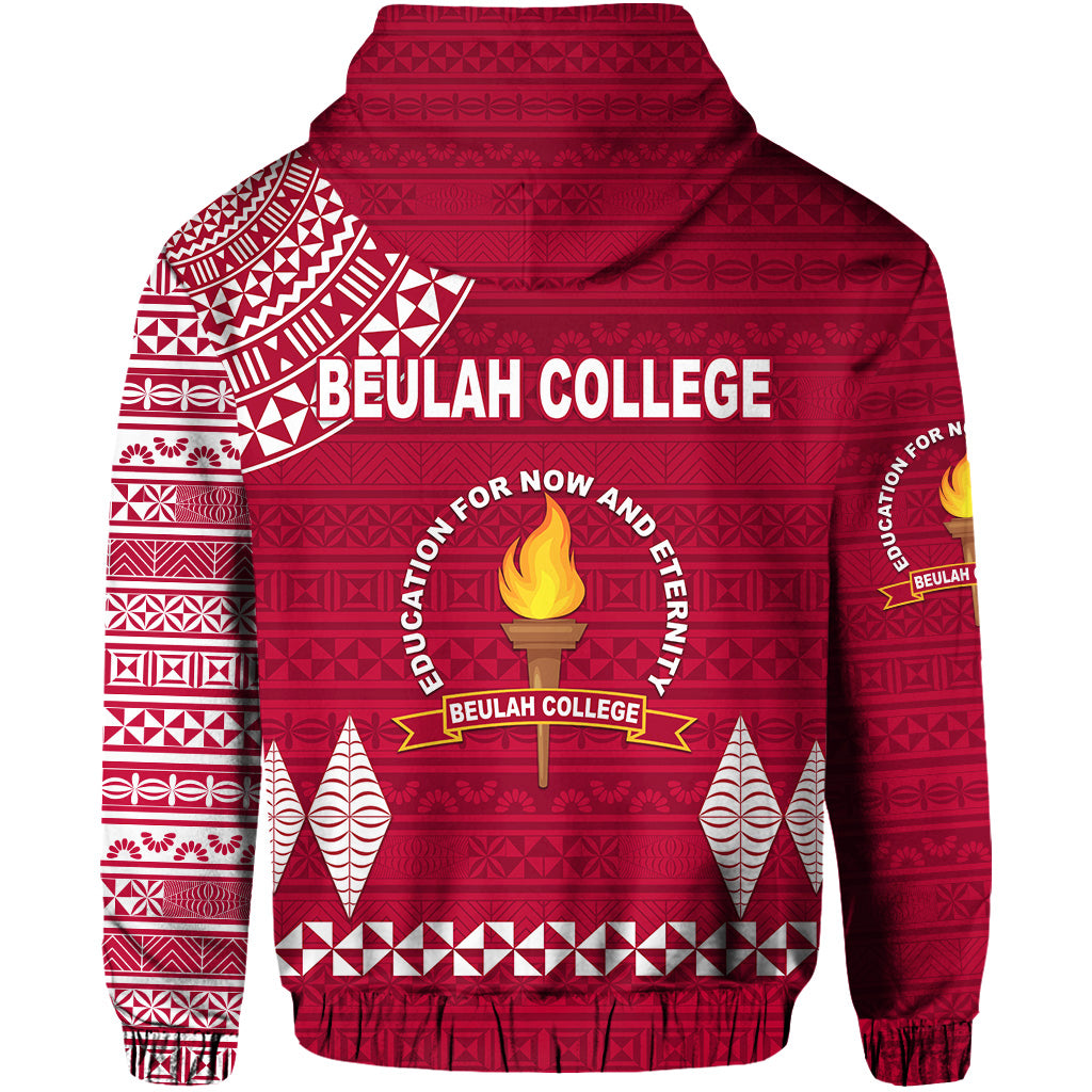 Tonga Beulah College Zip Hoodie Simple Style LT8 - Polynesian Pride