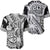 (Custom Personalised) Fiji Coat Of Arms Baseball Jersey Masi Tapa Mixed Palm Tree No1 Black Version LT9 Black - Polynesian Pride