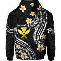 Hawaii Hoodie Black Polynesian Line Style LT9 - Polynesian Pride
