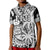 Custom Fiji Coat Of Arms Polo Shirt Masi Tapa Mixed Palm Tree No1 Black Version LT9 - Polynesian Pride