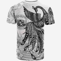 Hawaii Custom T Shirt Polynesian Phoenix Bird, Fairytales Bird Black - Polynesian Pride