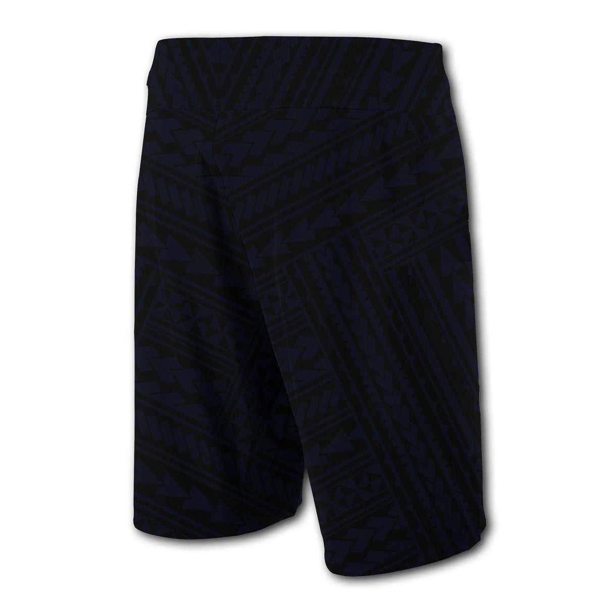 Hawaii Kakau Polynesian Kanaka Map Board Shorts - Blue - Polynesian Pride