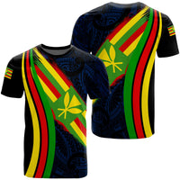 Hawaii Polynesian Unisex Kanaka Flag T Shirt Ten Style - Polynesian Pride