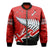 (Custom Personalised) Waitangi Bomber Jacket Aotearoa Tino Rangatiratanga Flag with Silver Fern LT9 Unisex Red - Polynesian Pride