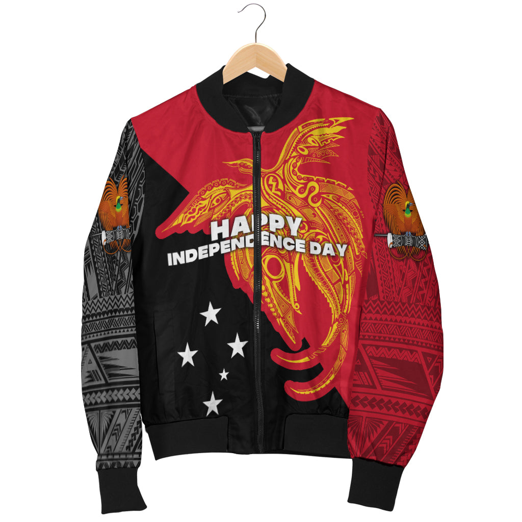 Papua New Guinea Women Bomber Jacket Independence Day Flag Style LT16 - Polynesian Pride