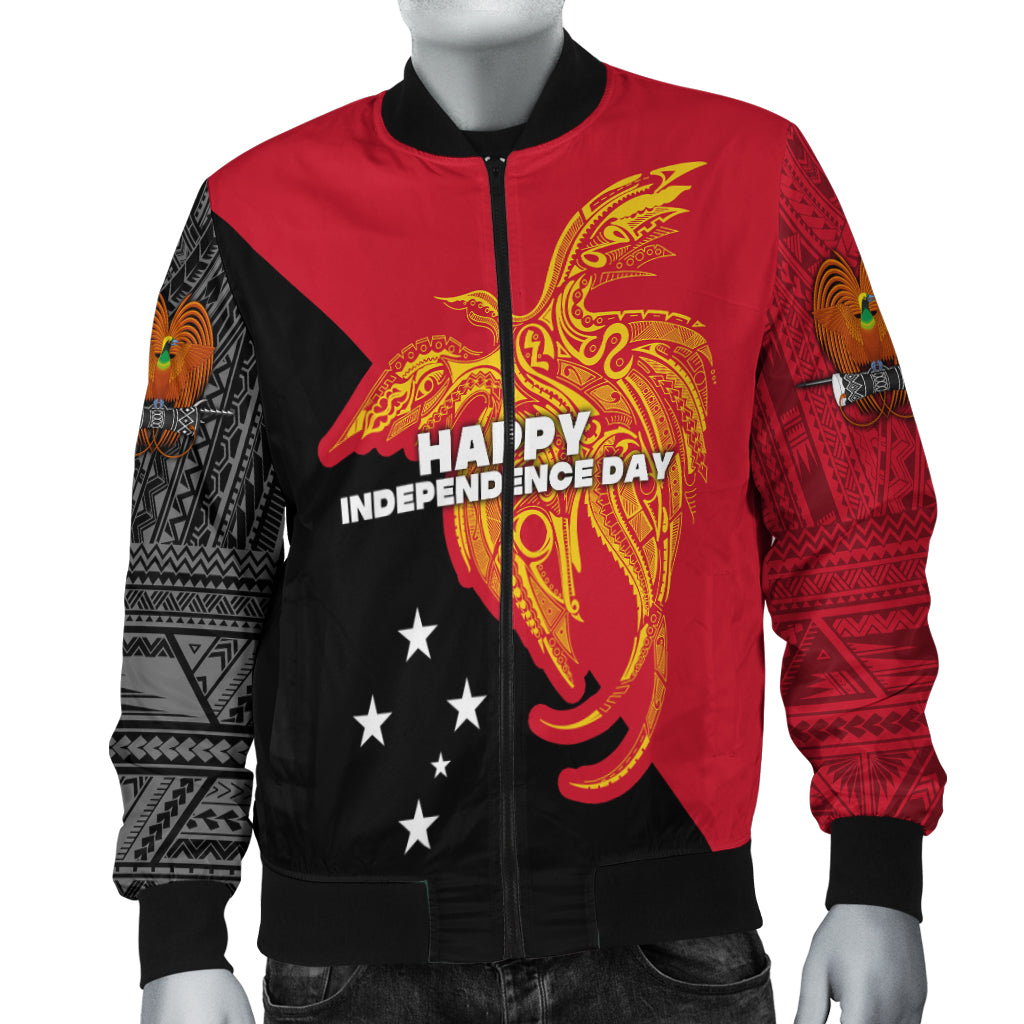 Papua New Guinea Women Bomber Jacket Independence Day Flag Style LT16 Yellow - Polynesian Pride