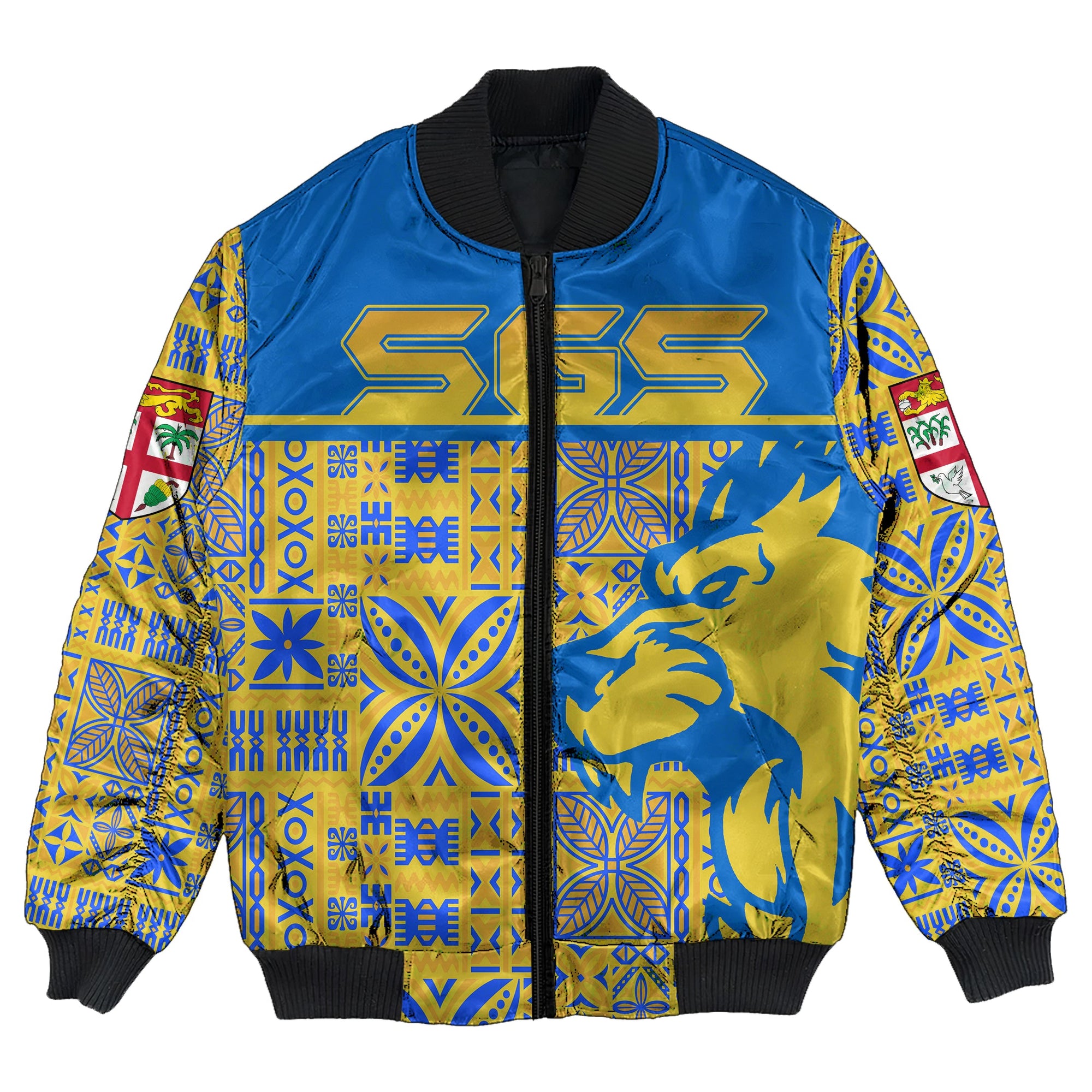 Suva Grammar School Bomber Jacket LT10 Unisex Blue - Polynesian Pride