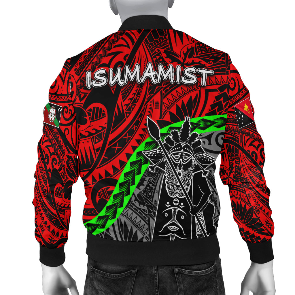 East New Britain Province Men Bomber Jacket - ISUMAMISTL T6 - Polynesian Pride
