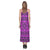 Polynesia Pattern V - Neck Open Fork Long Dress - Pink Style - Polynesian Pride