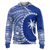 Chuuk Hoodie Micronesia Patterns With Coat of Arms Unisex Blue - Polynesian Pride