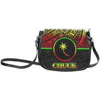 Chuuk States Classic Saddle Bag - Reggae Color Version Chuuk Large Reggae - Polynesian Pride