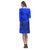 Polynesian Rhea Loose Round Neck Dress - Blue Turtle - Polynesian Pride