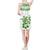 Polynesian Sleeveless V Neck Dress - White Turtle Green - Polynesian Pride