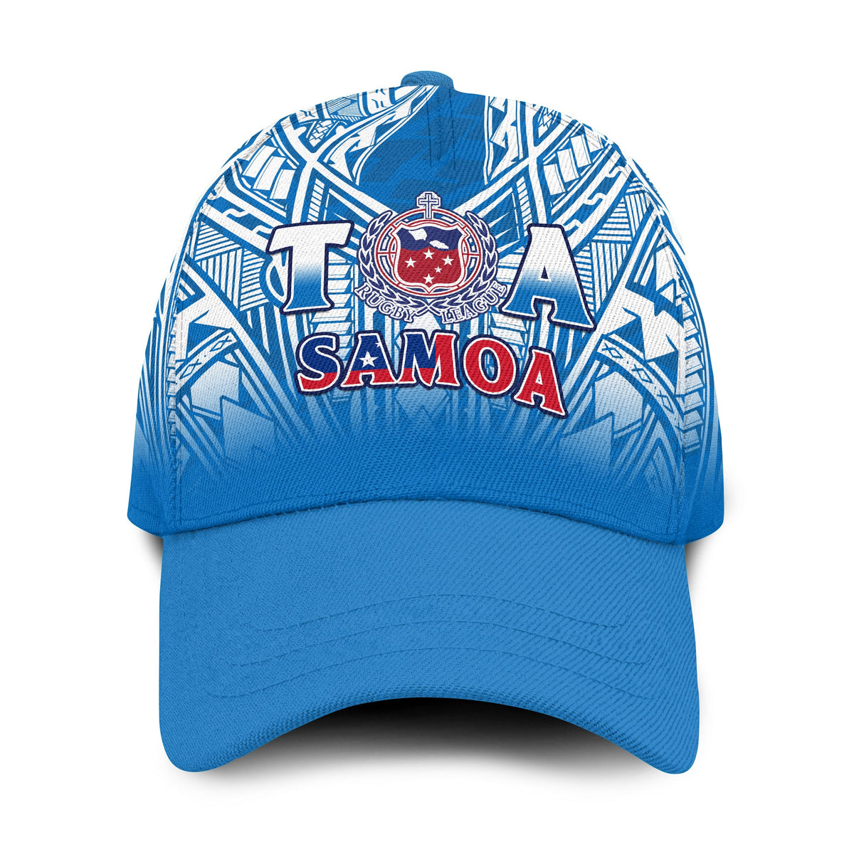 Samoa Rugby Classic Cap Toa Samoa Polynesian Pacific Blue Version LT14 Classic Cap Universal Fit Blue - Polynesian Pride