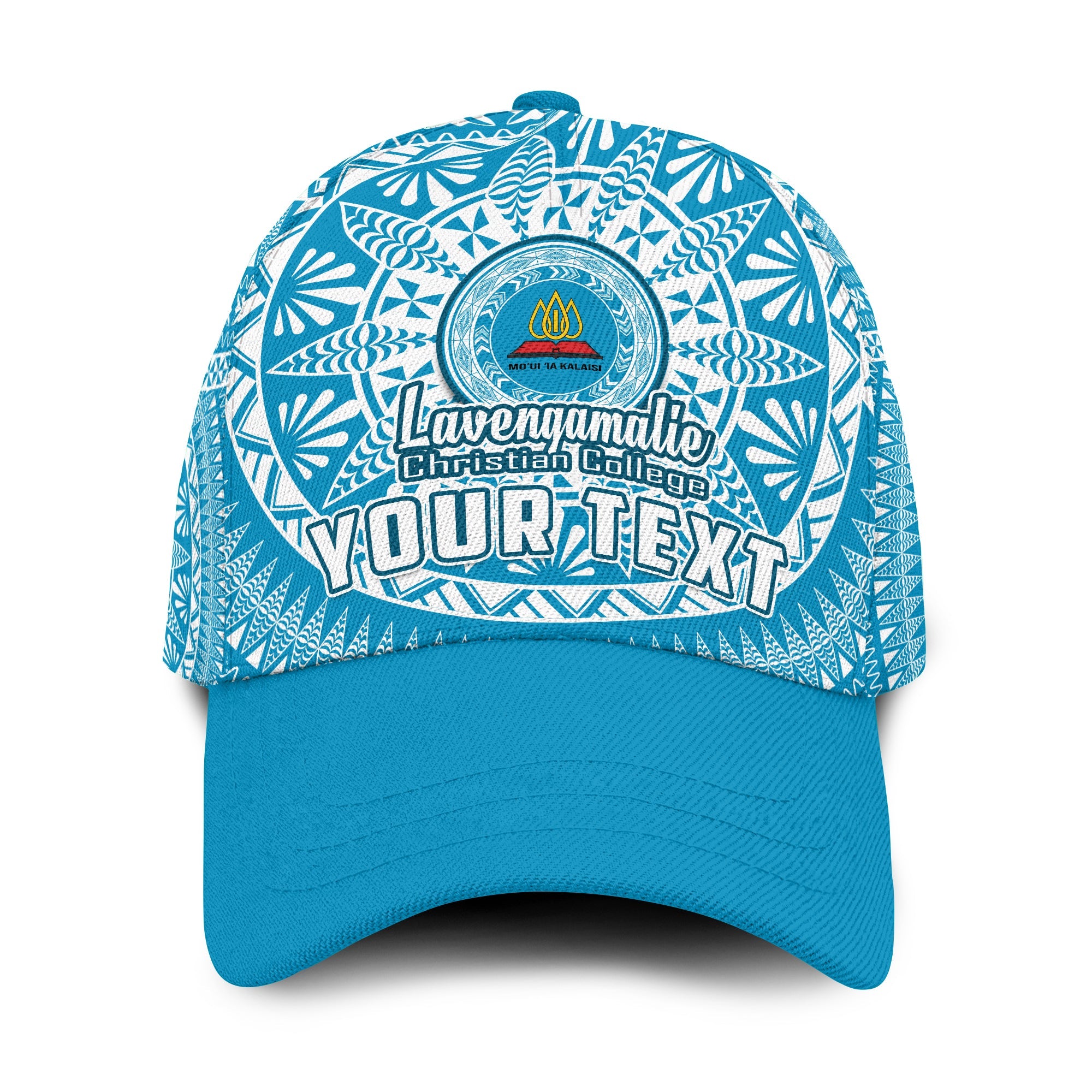 (Custom Personalised) Lavengamalie Tonga College Classic Cap Class Of Year Tongan Ngatu Pattern Ver.02 LT14 Classic Cap Universal Fit Blue - Polynesian Pride