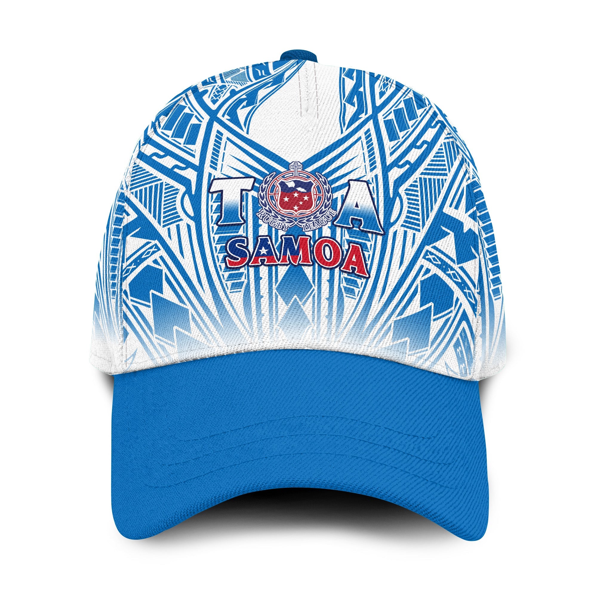 Samoa Rugby Classic Cap Toa Samoa Polynesian Pacific White Version LT14 Classic Cap Universal Fit White - Polynesian Pride