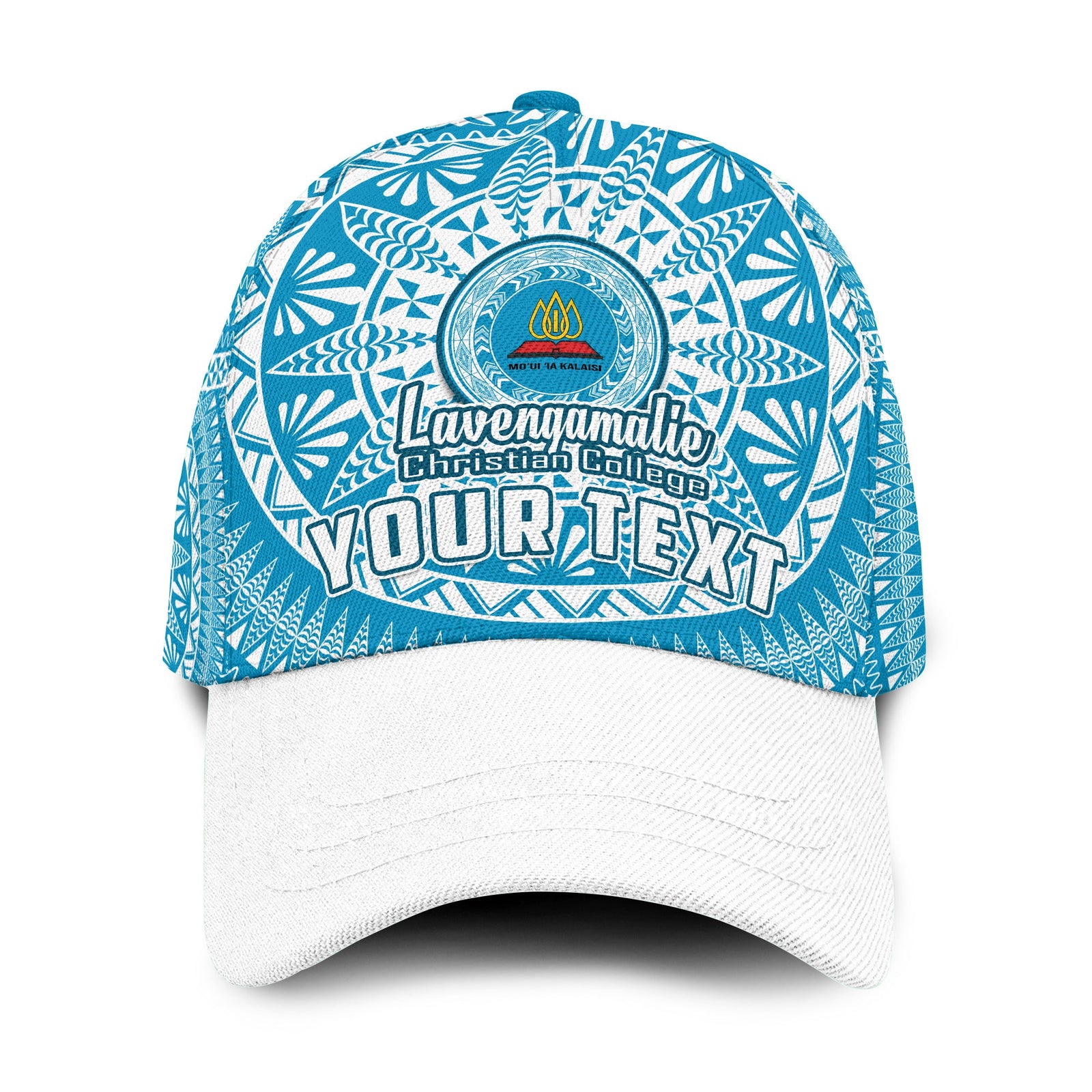 (Custom Personalised) Lavengamalie Tonga College Classic Cap Class Of Year Tongan Ngatu Pattern Ver.03 LT14 Classic Cap Universal Fit Blue - Polynesian Pride