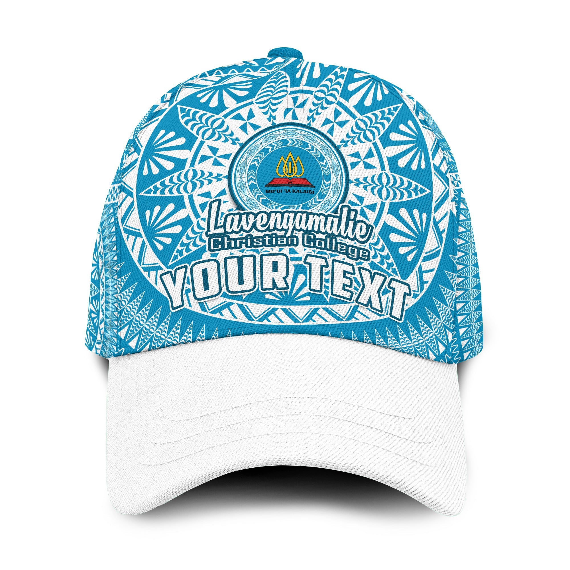 (Custom Personalised) Lavengamalie Tonga College Classic Cap Class Of Year Tongan Ngatu Pattern Ver.03 LT14 Classic Cap Universal Fit Blue - Polynesian Pride