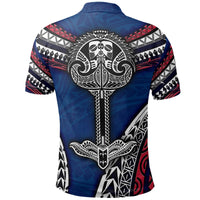 Cook Islands Polo Shirt Warrior Style Polynesia Pattern - Polynesian Pride