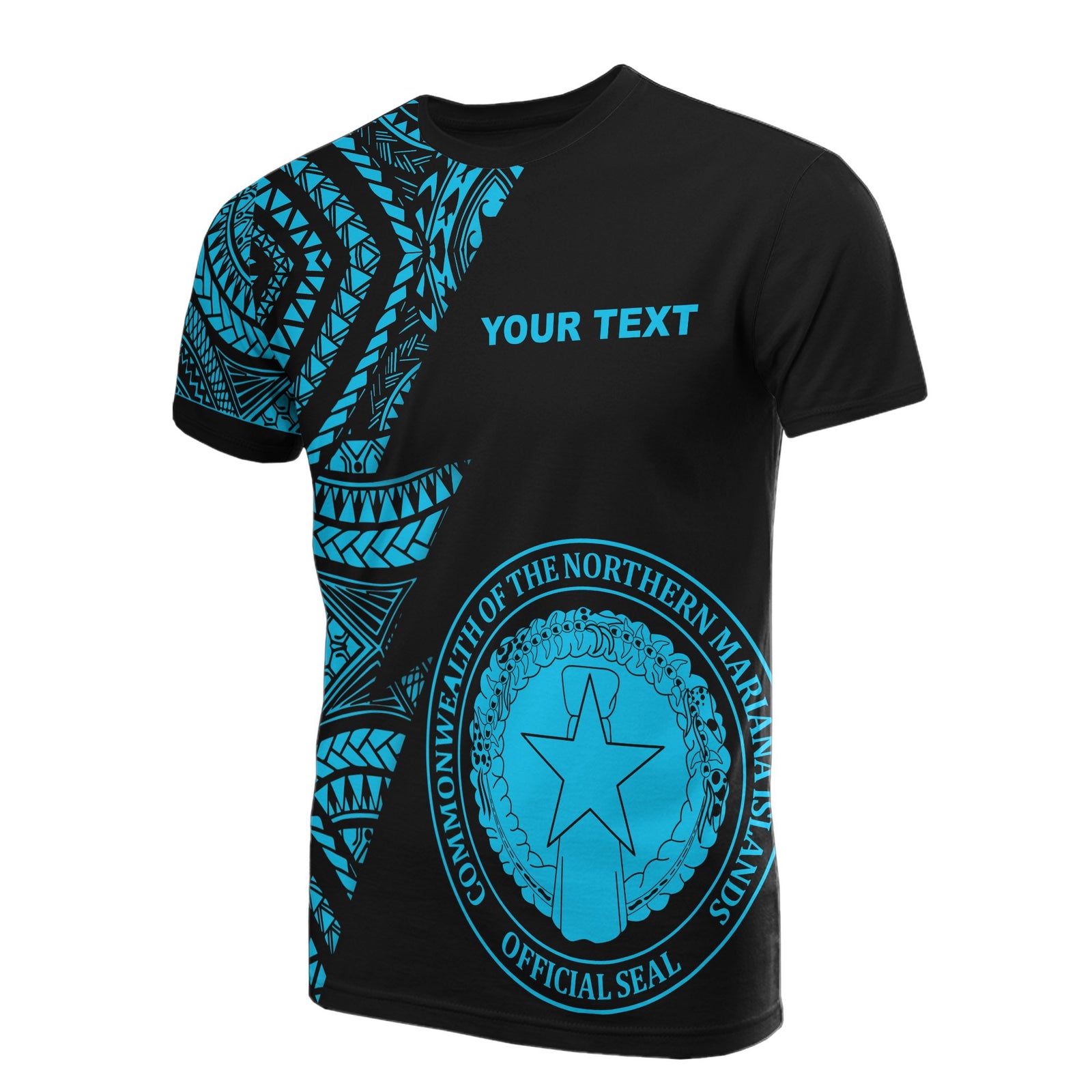 Northern Mariana Islands Custom T Shirt Micronesian Pattern Neon Style Unisex Neon - Polynesian Pride