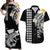 Custom Hawaii Matching Hawaiian Shirt and Dress Kakau Kanaka Maoli Combine Polynesian Shark Ver.07 LT14 Black - Polynesian Pride