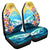 Hawaii Dolphin Plumeria Surfing Polynesian Car Seat Covers - Muriel Style - AH Universal Fit Blue - Polynesian Pride