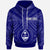 Guam Custom Hoodie Guam Seal With Polynesian Tattoo Style (Blue) Unisex Blue - Polynesian Pride