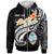 Guam Custom Zip up Hoodie Guam Seal Polynesian Patterns Plumeria (Black) Unisex Black - Polynesian Pride