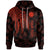 Nauru Custom Hoodie Polynesian Wings Red Unisex Red - Polynesian Pride