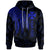 Wallis and Futuna Custom Hoodie Polynesian Wings Blue Unisex Blue - Polynesian Pride