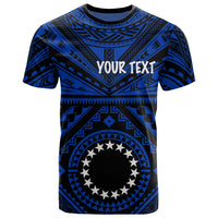 Cook Island CustomT Shirt Seal With Polynesian Tattoo Style ( Blue) Unisex Blue - Polynesian Pride