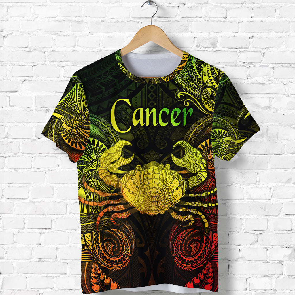 Cancer Zodiac Polynesian T Shirt Unique Style Reggae LT8 - Polynesian Pride
