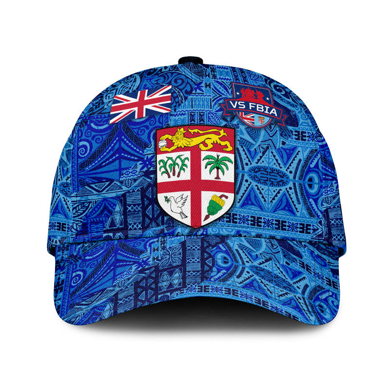 Fiji Day Classic Cap VS FBIA Original Style NO.1 LT8 Classic Cap Universal Fit Blue - Polynesian Pride