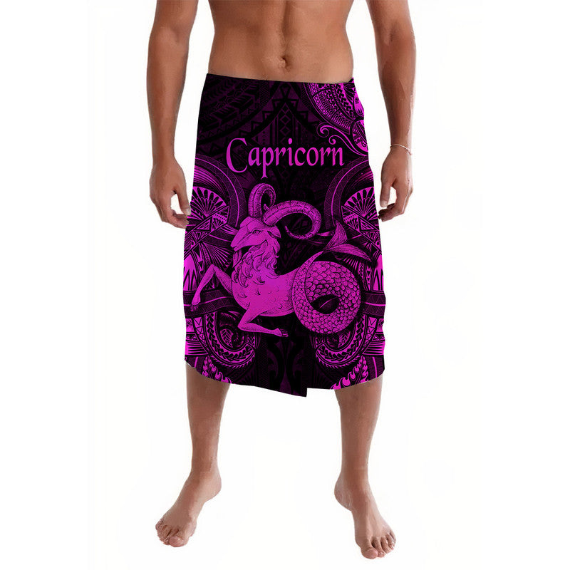 Capricorn Zodiac Polynesian Lavalava Unique Style Pink LT8 Pink - Polynesian Pride