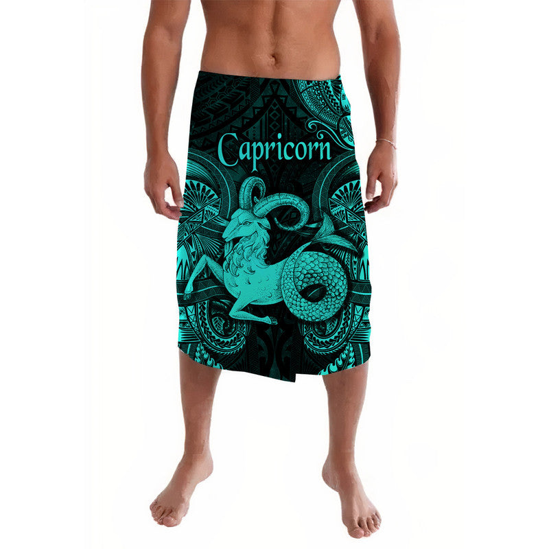 Capricorn Zodiac Polynesian Lavalava Unique Style Turquoise LT8 Turquoise - Polynesian Pride